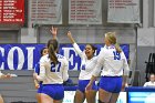 Volleyball vs MHC  Wheaton Women's Volleyball vs Mount Holyoke College. - Photo by Keith Nordstrom : Wheaton, Volleyball